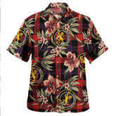 Brown (Broun) Modern Tartan Clan Crest Badge Aloha Hawaiian Shirt Tropical Old Style BT27 Brown (Broun) Modern Tartan Tartan Today